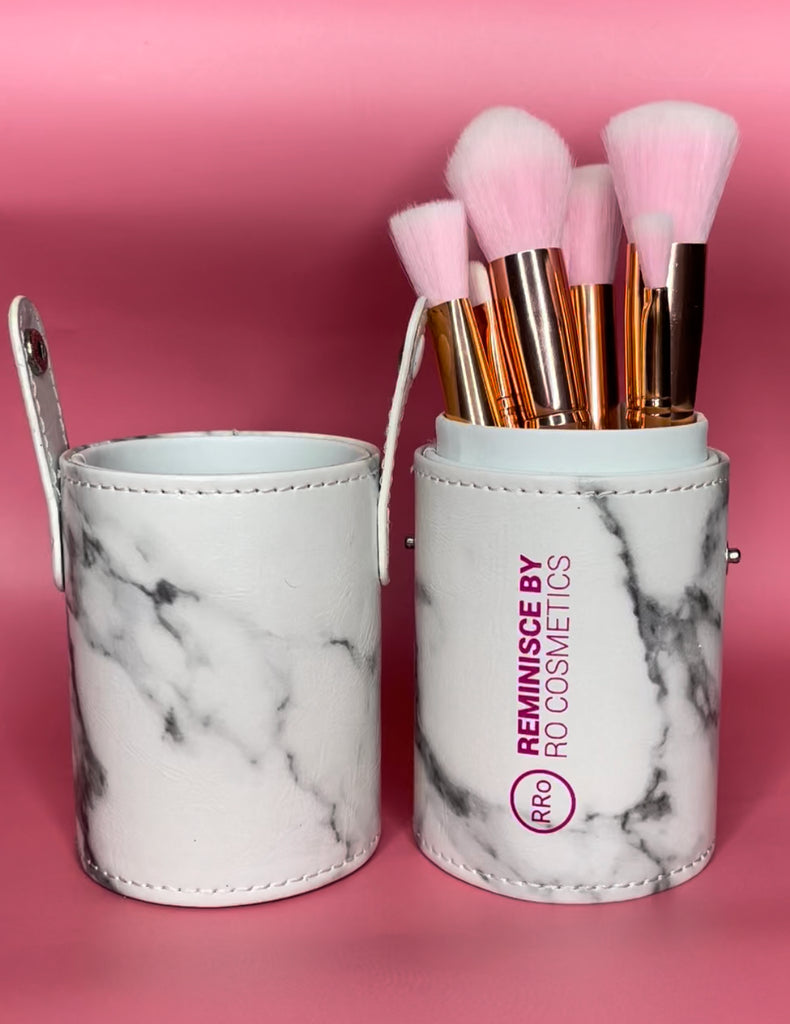 Marble Brush Set + Cup Holder | Reminiscebyro